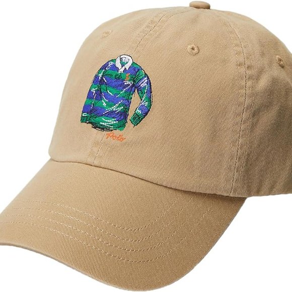 POLO RALPH LAUREN Men's Polo Rugby Shirt Twill Ball Cap Tan - Picture 2 of 5